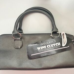 Wine Clutch - STEEL GREY Insulated Single Bottle Wine Tote